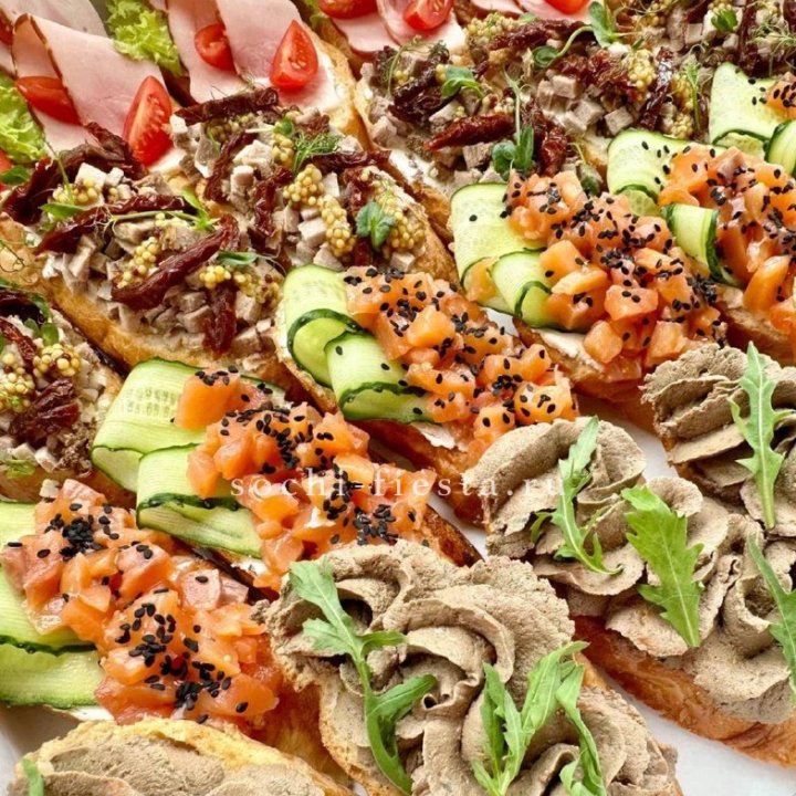 Брускетта "4 вкуса иксель" в Лимассоле